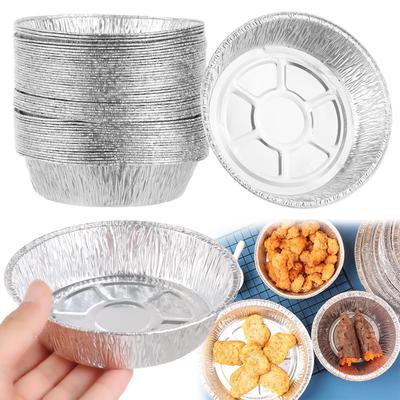 Cottura al forno Vassoi rotondi in foglio di alluminio Contenitori Scatola di latta in foglio di alluminio Fodera per friggitrice ad aria