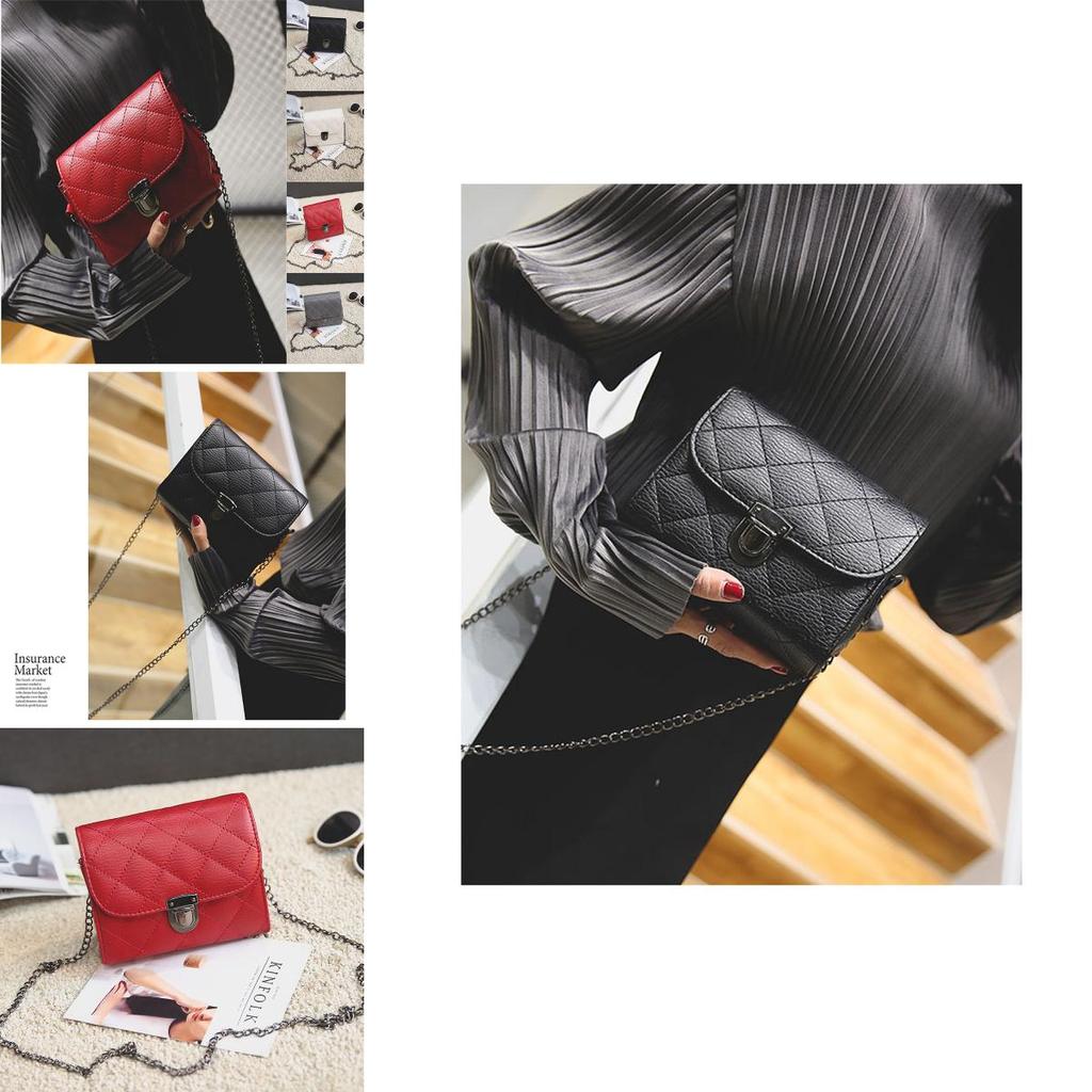 Elegant Pu Leather Female Hand Bags With Rivet Chain For Versatile Use