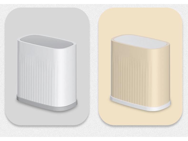 Søppelbøtte med trykknapp-popup-lokk for kjøkken, bad eller restaurant