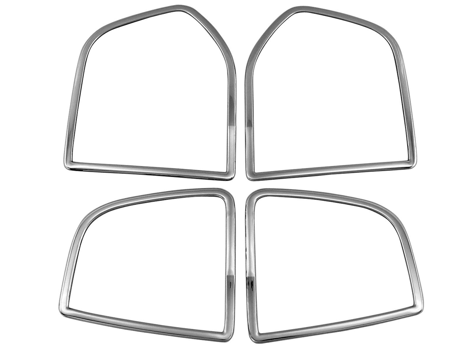 BRIGHTZ Prius Alpha ZVW40W ZVW41W Finish Stainless Steel Door Speaker Rings for ZVW Prius Alpha Ultra Mirror (4 Piece Set) [SPEAKER 082] ZVW40, ZVW41,