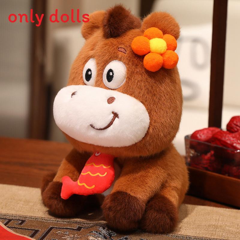 Chinese Zodiac Horse Plush Toy With Pp Cotton Fill For New Year Gift And Festive Decor