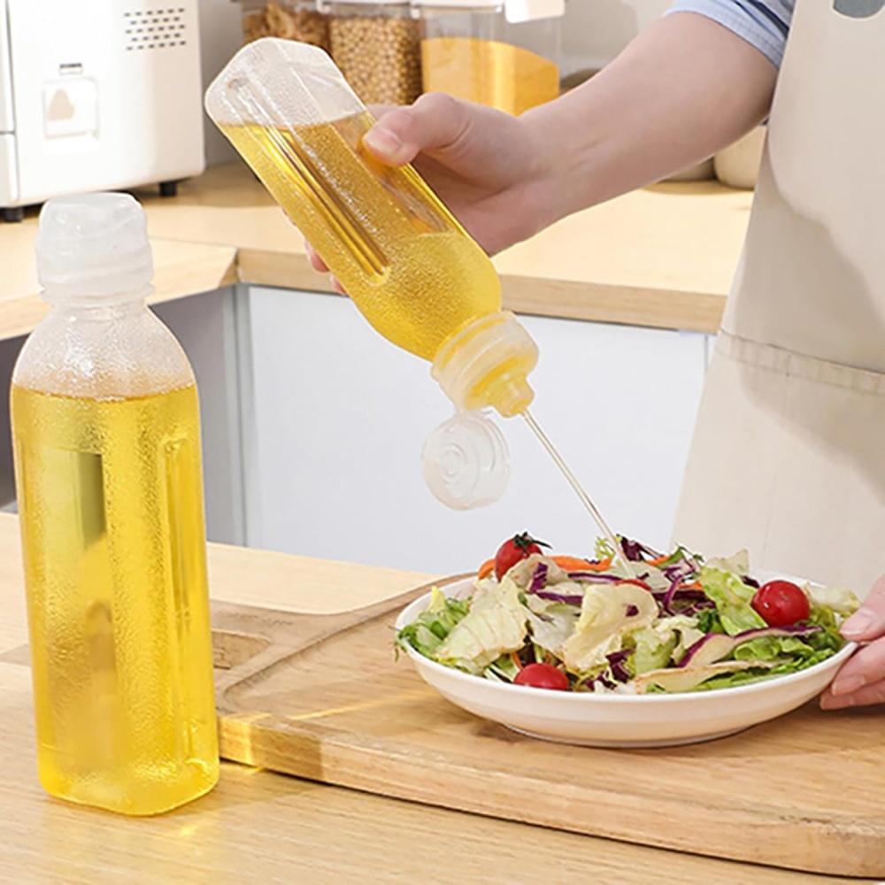 Condiment Squeeze Bottle Refillable Multi-functional Lightweight PP Condiment Squeeze Bottle for Baking 300ML 500ML