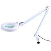 Hand‑free White Magnifying Glass With Light Magnifier Desk Lamp With Clamp And Base Holder
