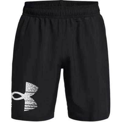Logo Print Elastic Straight Casual Shorts Men Shorts Black 1377139-003
