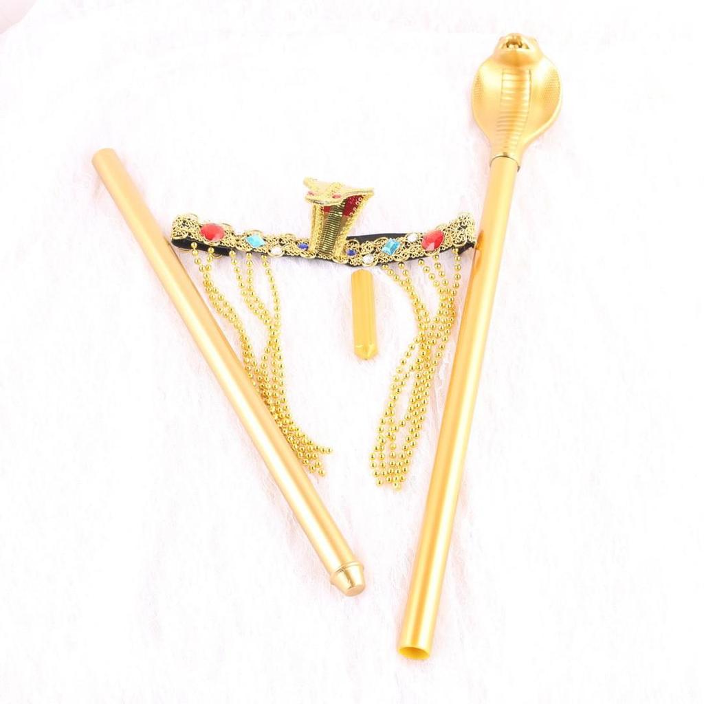 Party Cleopatra Snake Scepter, Headdress, Ball Costume Props