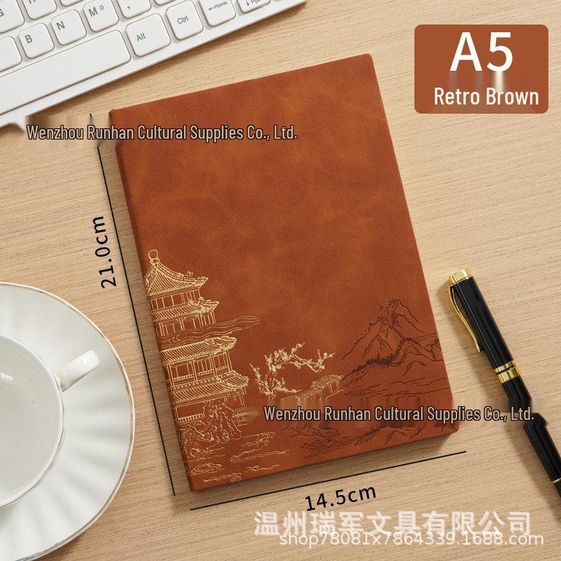 Chinese Style A5 Notebook: Cultural Creative Gift with High Aesthetic Appeal