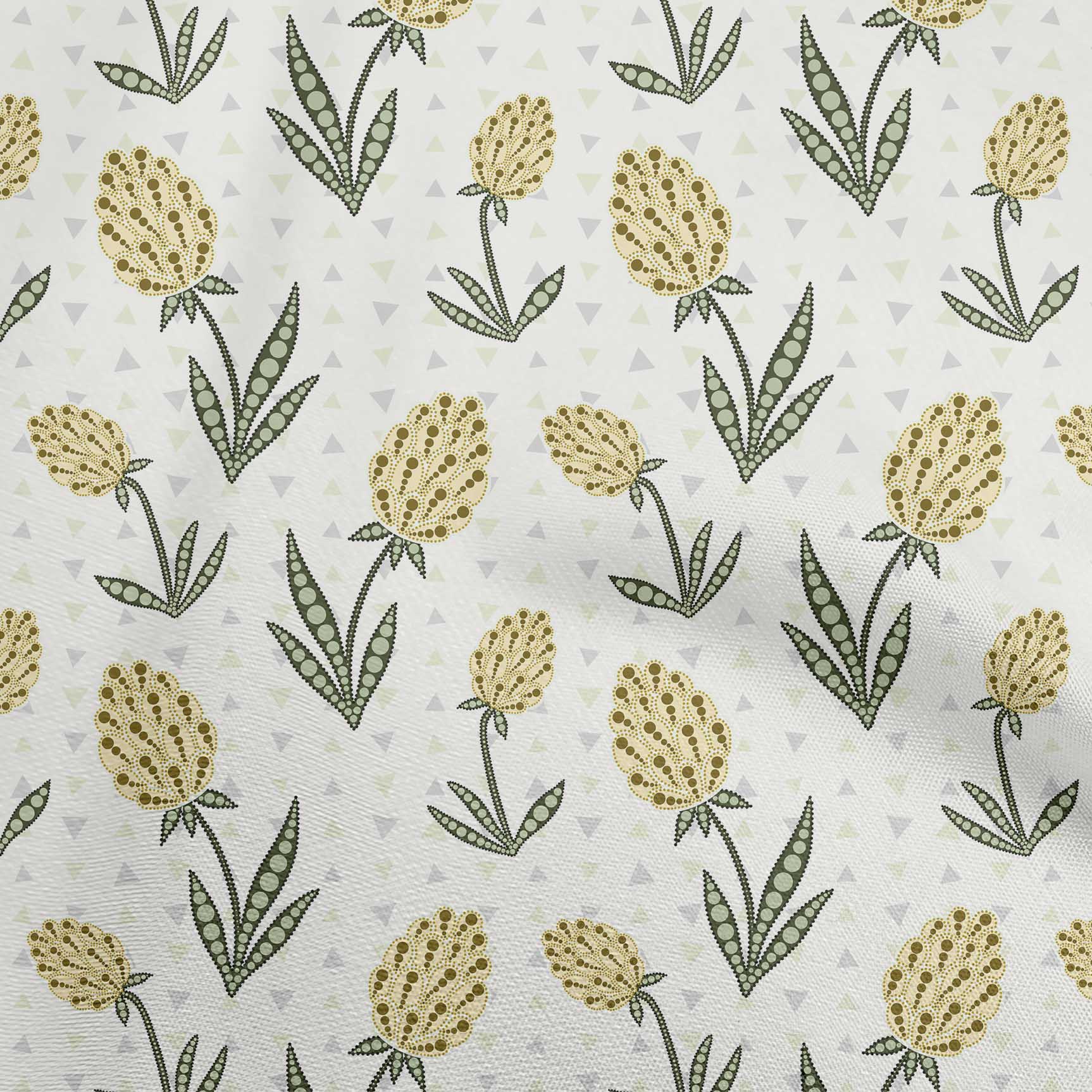 

OneOone Cotton Flex Medium Blue Тканина з квітковими принтами для пошиття тканини для рукоділля з принтом у дворі 40 дюймів 42 Inch Wide - Viscose Chiffon жовтий