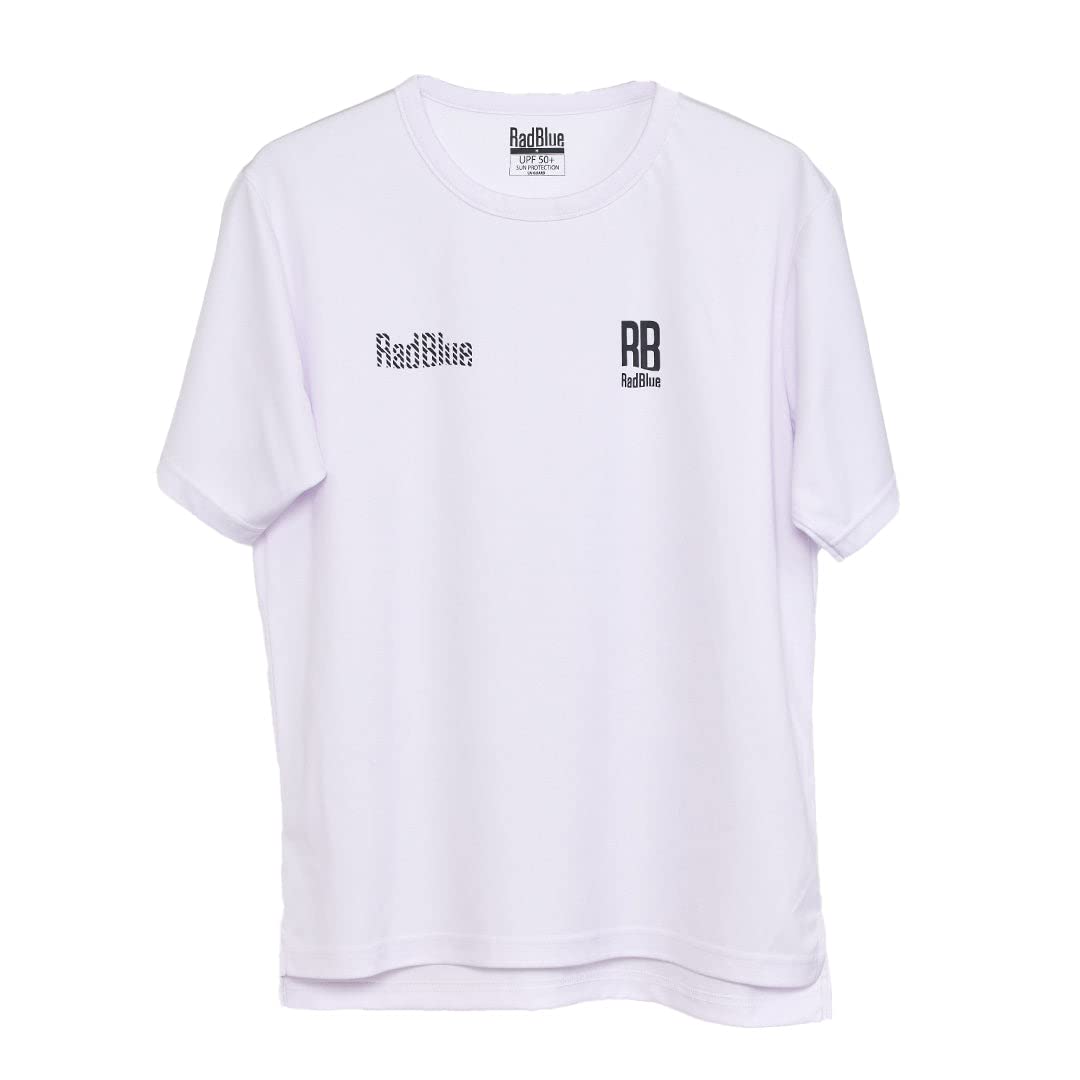 

Мужской рашгард RadBlue [06] с коротким рукавом, защита от УФ-лучей, влагоотводящий, быстросохнущий, UPF 50+, амфибийный, футболка свободного кроя, белый, размер XL