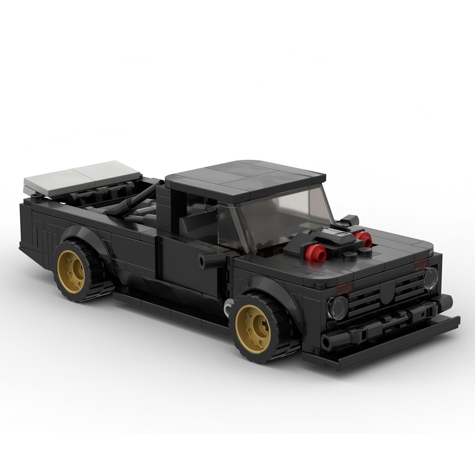 

Cross-Border MOC Building Blocks: Huni Lukk Sports Car Model 52111, Compatible with Lego.
