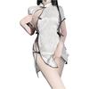 SINGUYUN Chinese Cheongsam Lingerie Retro Print Dress Sexy Anime Cosplay Costume for Women Qipao Babydoll Outfit