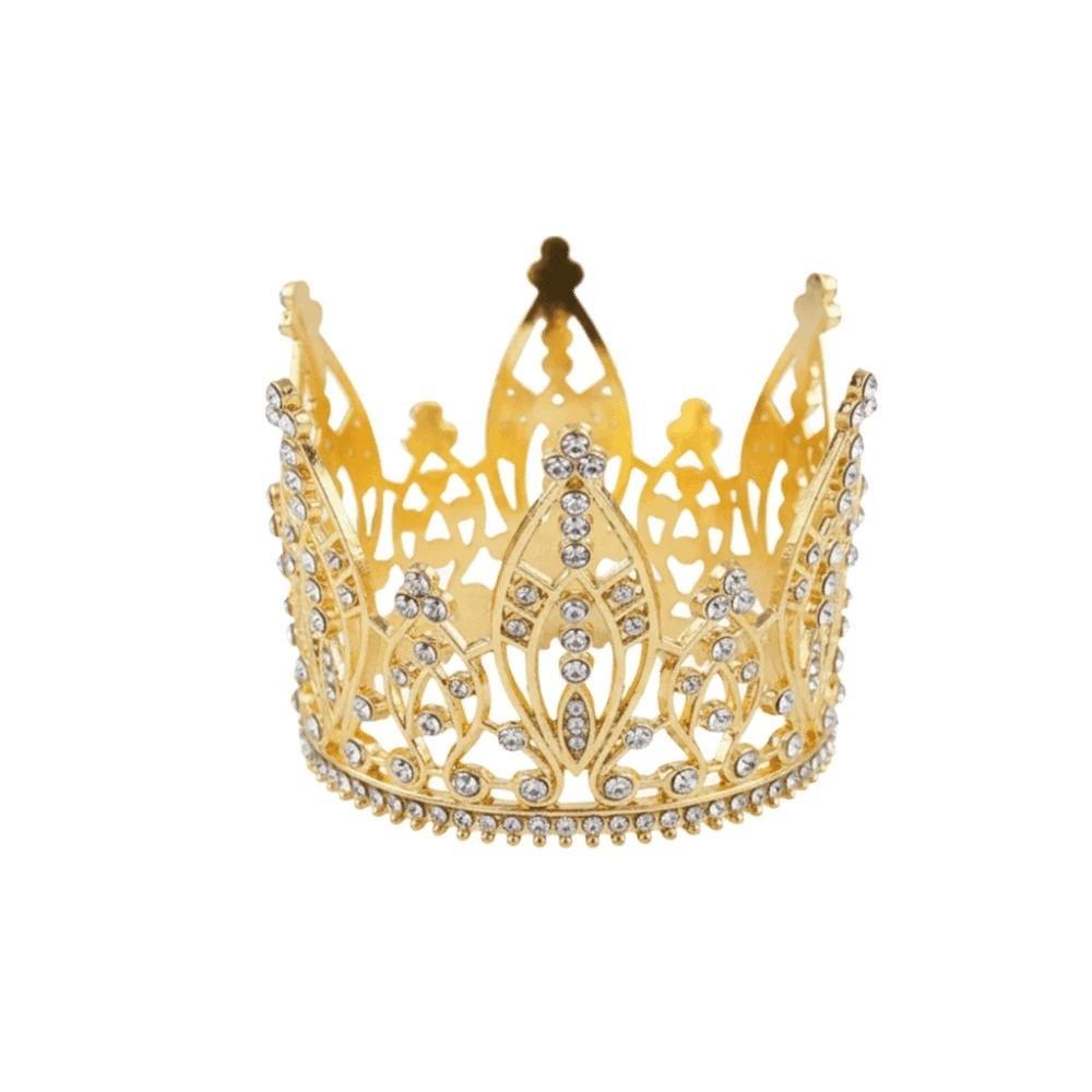Elegant Queen Tiara Crown Shiny Princess Rhinestone Tiara  Hair Jewelry Accessories золотистый