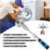 YWHWLX Ratcheting Monkey Swivel Magic Adjustable 45mm Jaw Ratchet Maintenance Tool Wrench, Head, 180-Degree Rotation, Wrench, Multi-Function, Angle,