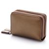 New card bag wholesale organ card bag card cover double zipper card bag multi-card position first layer cowhide change bag