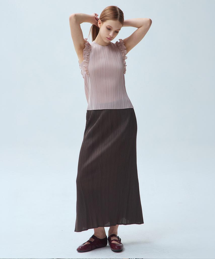 Waiowai Semi-Ballgown Pleated Long Skirt_3Colors