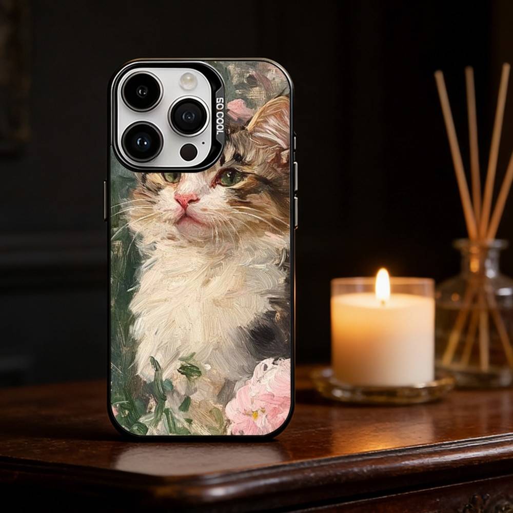 Renaissance art Painting Phone Case For iPhone 17,16,15,14,13,12,11,Pro Max,Plus Candy Silver Cover