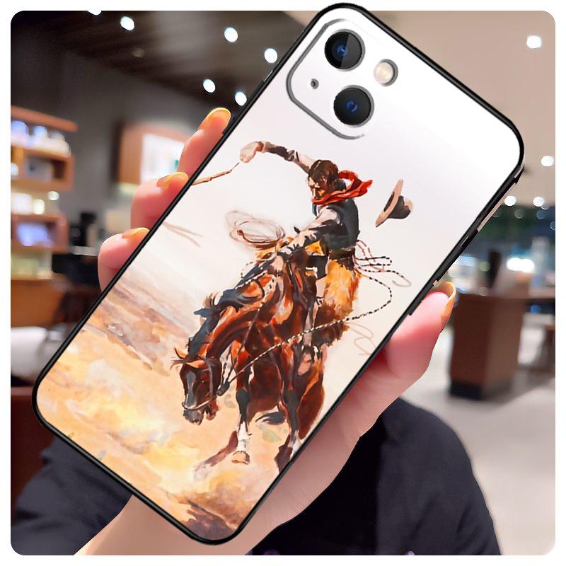 Cowboy Cowgirl Howdy Western Boho Case For iPhone 15 Pro Max 14 13 12 11 16 17 Pro Max mini 15 16 Plus 16e 17 Air Phone Cover