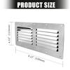 Stainless Steel Marine Ventilation Cover Double Hole Louvered Exhaust Vent Corrosion Resistant for Ship Cabins & Decks