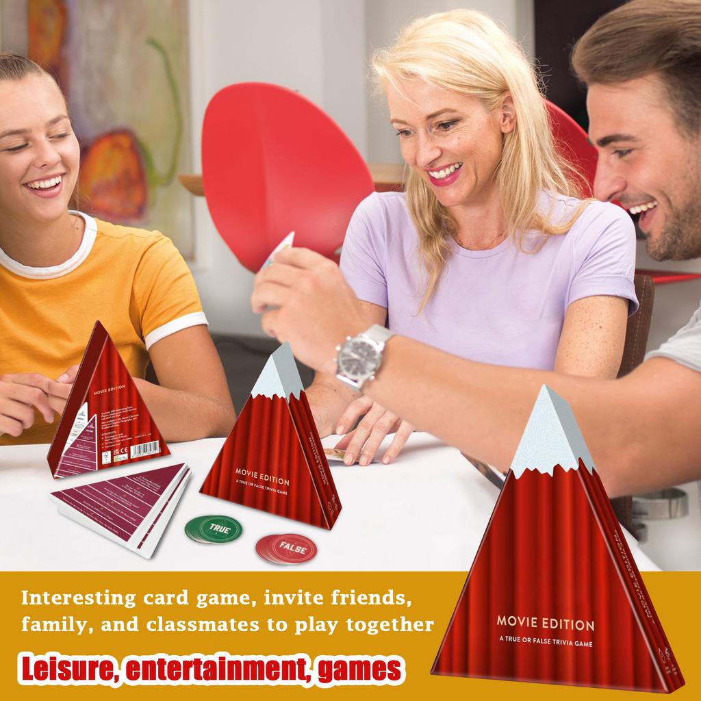 True And False Quiz Cards Fun Family Games Travel Board Game Cards