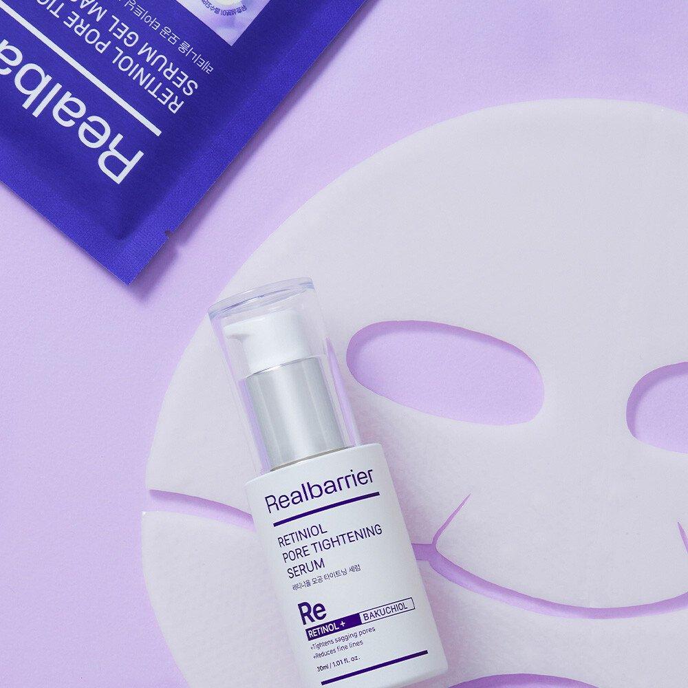 REALBARRIER Retiniol Pore Tightening Serum Gel Mask 5 Sheets