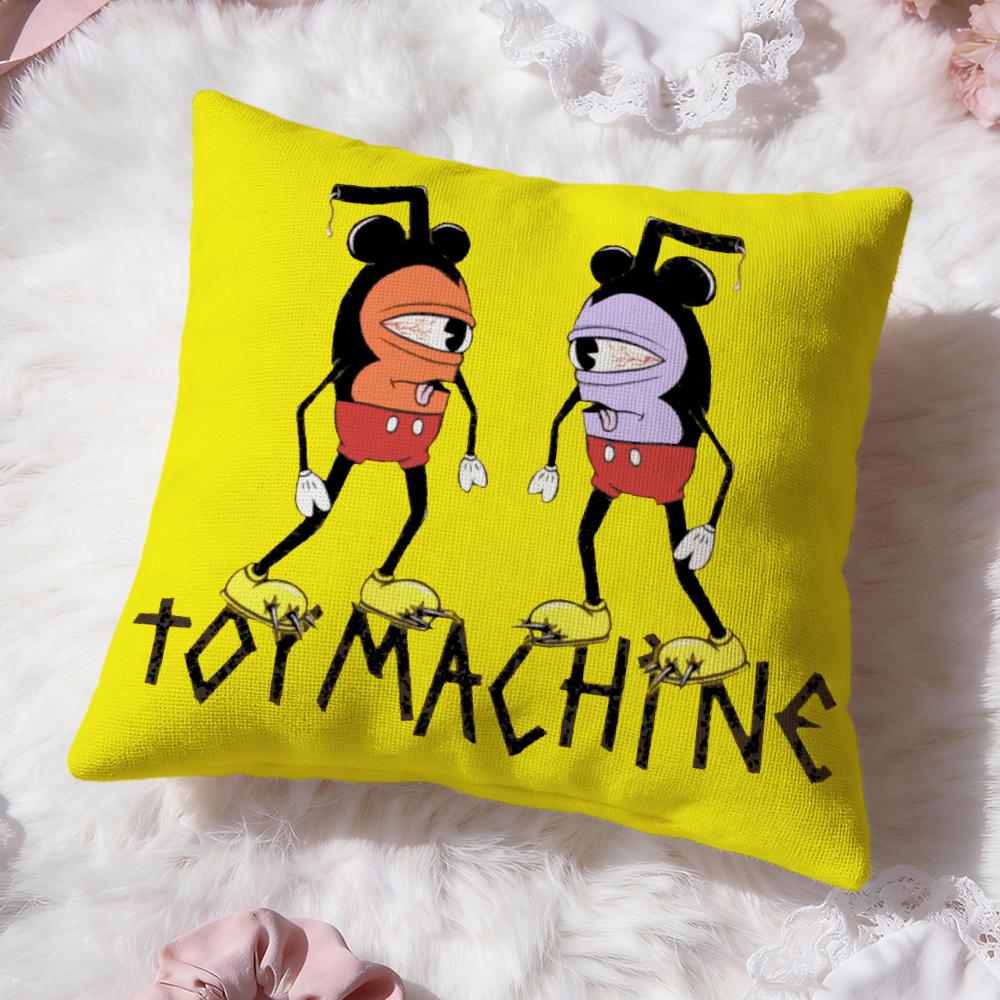 T-Toy MachineS Skate Cushion Cover Premium Comfort Reversible Pillow Cove -Two In One Design for Any Room & Car Interior