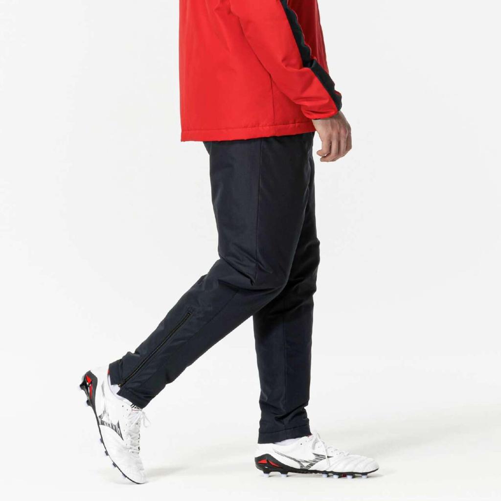 Soccer Warmer Pants, Padded, Water-Repellent, Unisex, Black, Size M (P2MFB591)