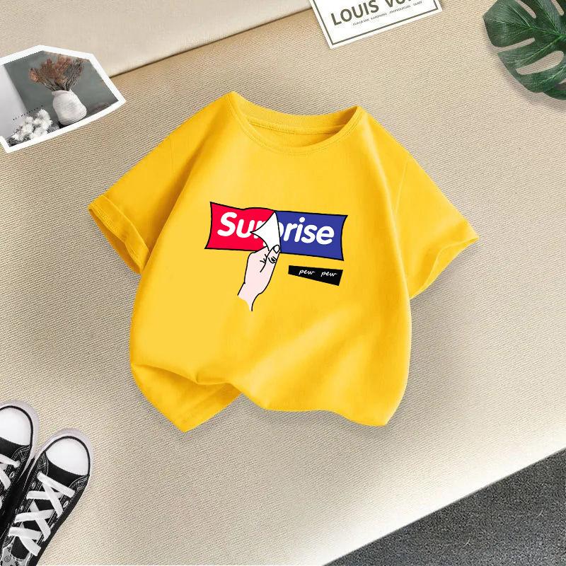Kinder T-Shirt Mode Bedruckt Kinder T-Shirt Kinder 100% Baumwolle Kleidung T-Shirt Tops Tee Jungen Tee 2-13J