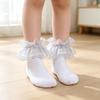 Girls' Colorful Ruffle Lace Socks for Toddlers, Cute Frilly Socks for Everyday Wear