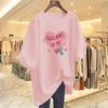 White Cotton Short-sleeved T-shirt Women's Ns Tide 2025 New Large-size Women's Clothing Summer Loose Belly Cover Half-sleeved Top