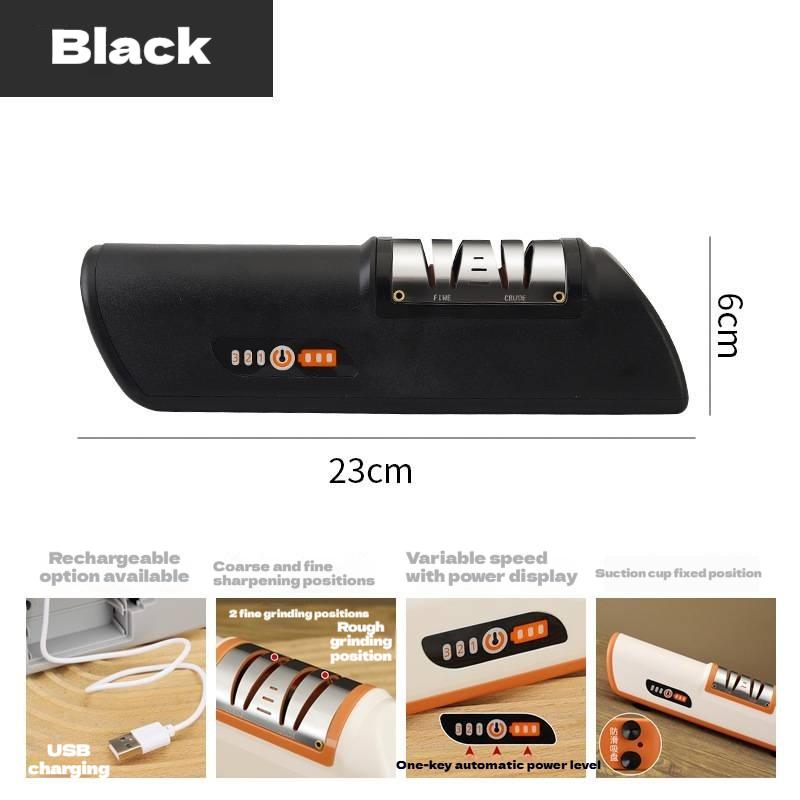 Multifunctional Automatic Kitchen Electric Knife Sharpener Professional 4 Gears Electric Knife Sharpener Kitchen Accessories 23x7x6cm