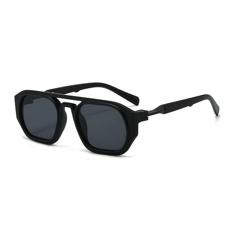 Trendy High-End Aviator Sunglasses for Men: Square European and American Fashion