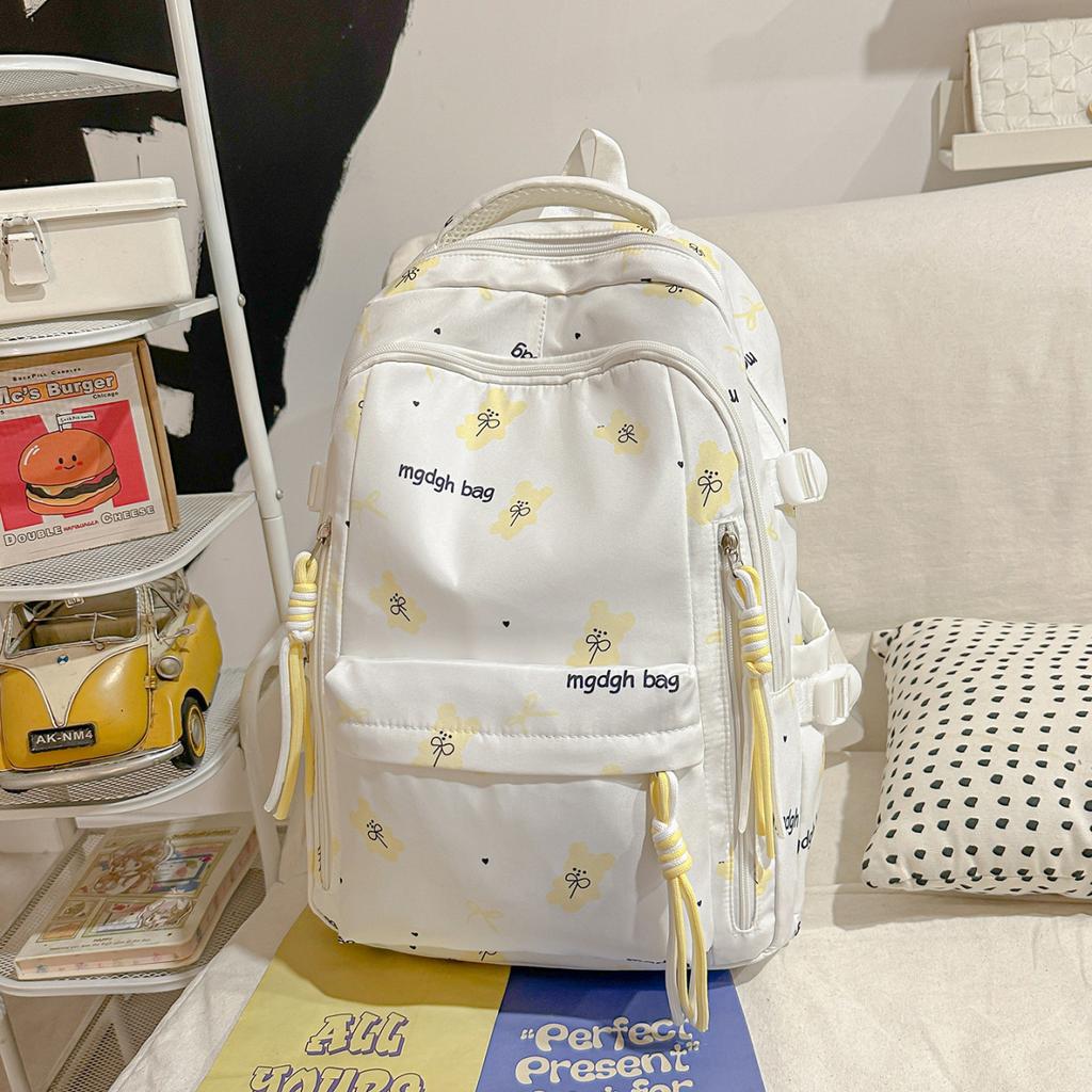 Schoolbag New Japanese Large Capacity Casual Student Backpack Sweet and High Value Junior High School Student Lightweight Versatile Backpack