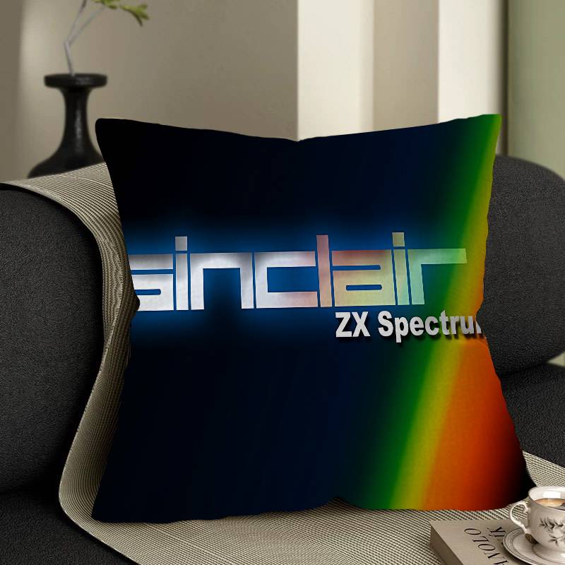 Retro Sinclair Zx Spectrum Personalized Pillow Cover Kids Bedroom Wild Party Decor Pillowcase Kid Birthday Shower Gift