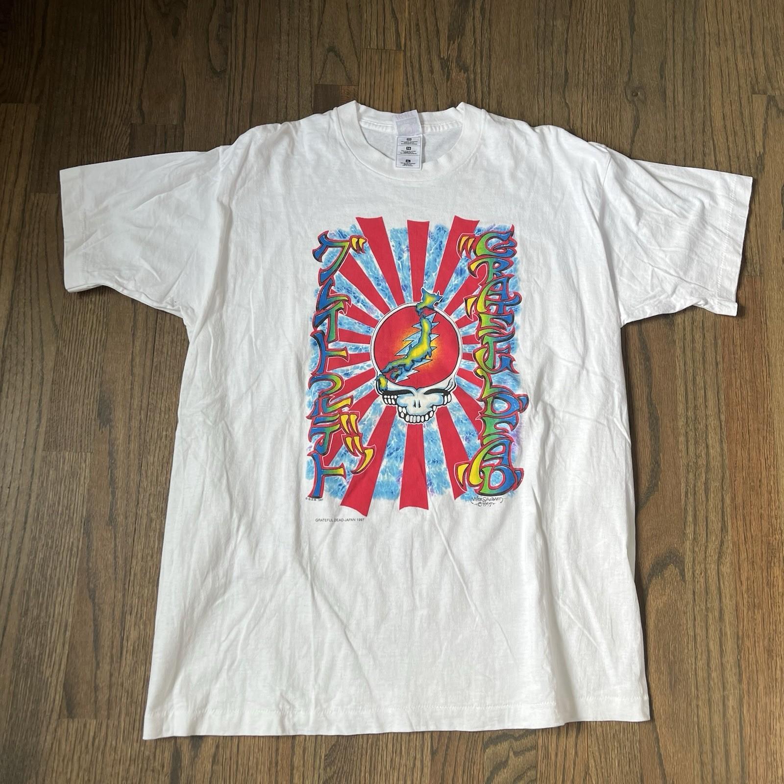 RARE Vintage 90s Grateful Dead Japan Tour Band Tee Sz XL Unisex T-Shirt L