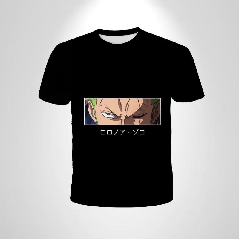 Wendy4 Jongens Eendelig T-shirt Anime Jongen Losse T-shirts heren Tops cool Kleding Zomer Mode Heren Korte Mouw Casual T-shirts 110