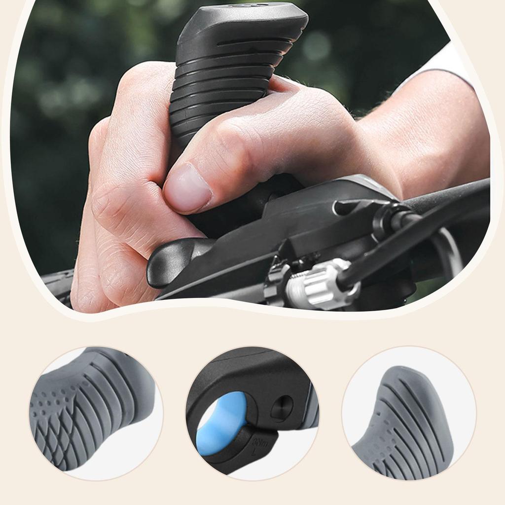 Handlebar Thumb Rest Ergonomic Bar Ends AntiSlip Inner End Support with TPE Layer for