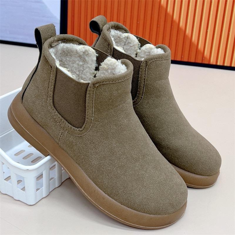 Fashion 2025 Winter Fur Snow Boots for Women Outdoor Warm Comfort Fuzzy Cotton Shoes Mother Outdoor Non-slip Snow Shoes Botas Mujer