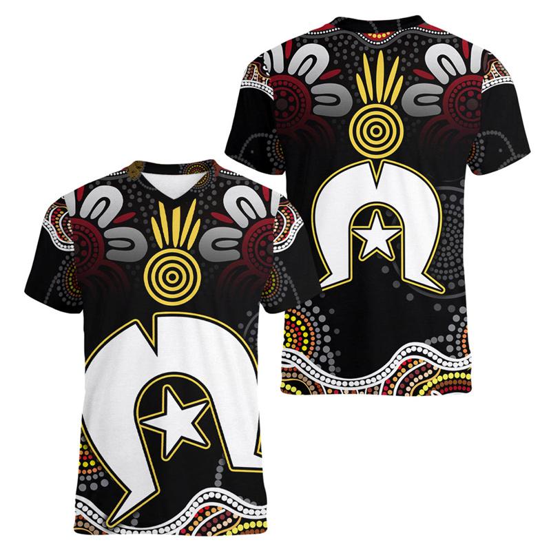 Tricou cu Model Cangur Australia Bărbați Imprimat 3D Animal Tricou Sport Gât în V Mânecă Scurtă Topuri Vară Tenis Fotbal Tricouri