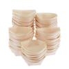 Wood Serving Boats Natural wood Take Out Trays plate bowl tableware 60x50mm