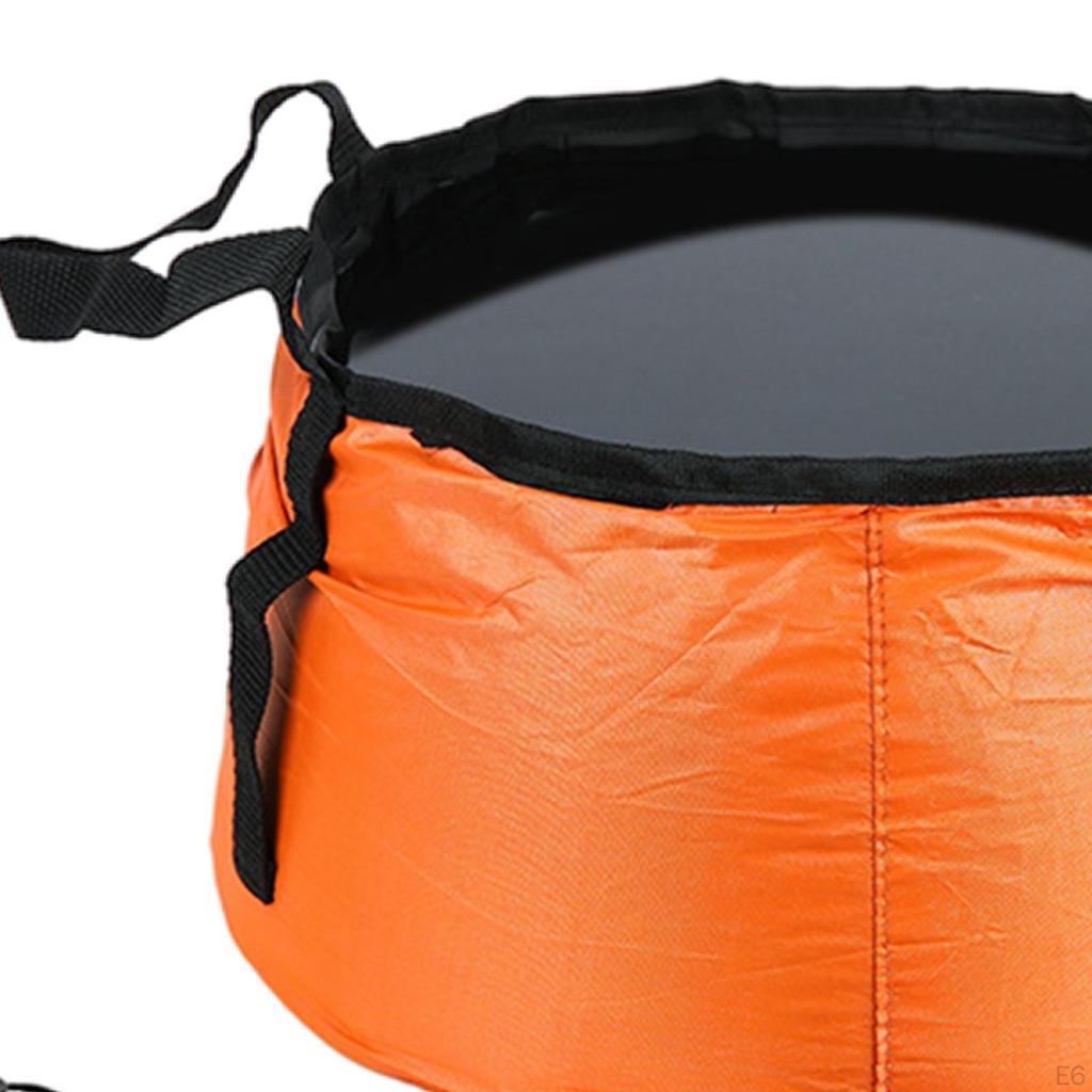 Zusammenklappbarer Eimer faltbar für Camping mit Tragebecken