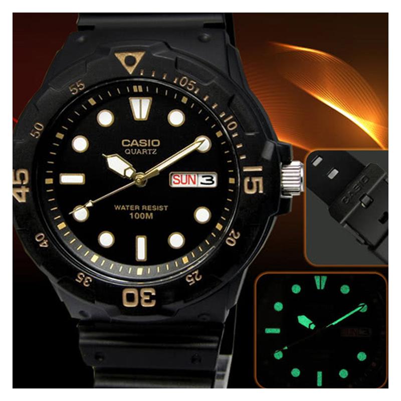 Casio YOUTH Series-MRW Disc Three-pin Fashion Trend Digital Wind Classic Pointer Week Date Display Sports Diving Shockproof Waterproof Shi MRW-200H-1E