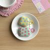 Fashion Simple Big Pink Blue Dots Polka Point Pattern Glossy Earphone Case with Ring Cover for AirPods 1 2 3 4 Pro 2 Pro 3