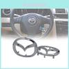 Mazda M3 M6 Steering Wheel Center Badge With Silver Car Body Stickers For Car