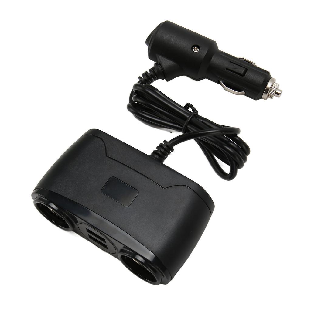 Car Cigarette Lighter 120W Multifunctional Dual USB Ports Charger Adapter for Mobile Devices