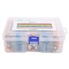 2600PCS 1/4w Resistor 1 Ohm-3M Ohm Metal Film Resistor Set Metal Film Resistor Kit  Circuit Building