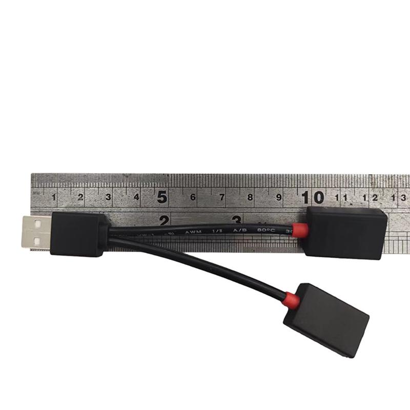 1 In 2 Out Usb Hub Car Usb Splitter Cable Multifunction Adapter Cord Charging Cable For Android Smart Phone