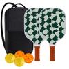 Pickleball-Schläger 2er-Set, Fiberglas-Pickleball-Set mit Pickleball-Schlägern und Tragetasche, Pickleball-Geschenke für Anfänger, Pickleball-Schläger-Set