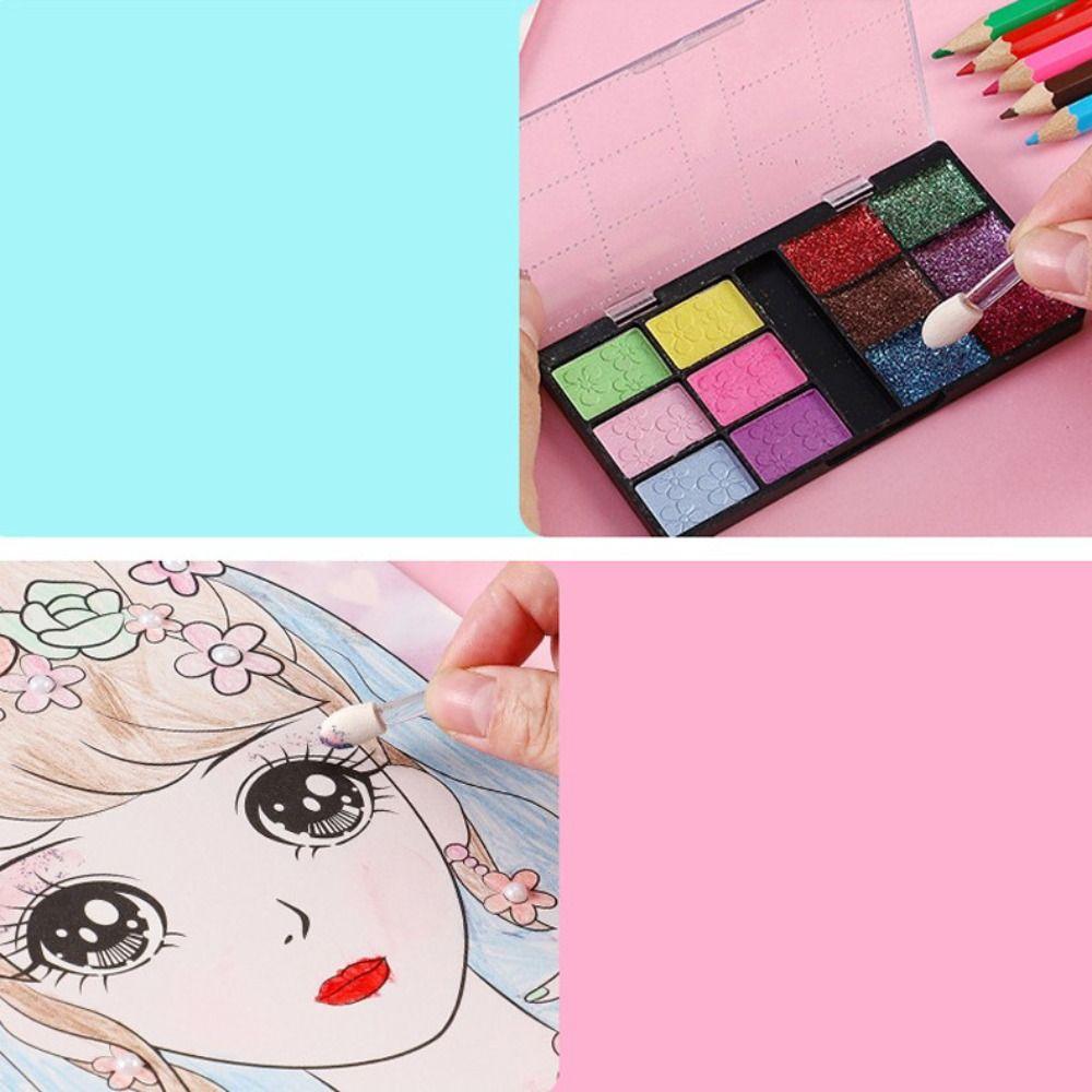 Makeup Toys Doodle Cosmetic Toys Makeup Painting Set DIY Graffiti Drawing Toys Makeup Painting Toy