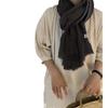 Autumn and Winter Cotton and Linen Women's Scarves Solid Color Shawls Travel Sun Protection Scarves