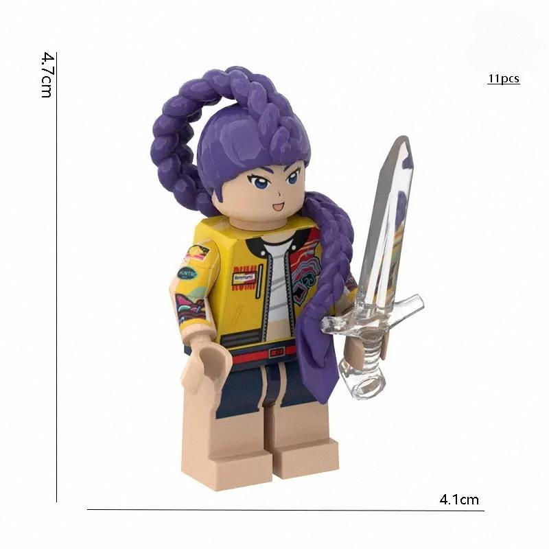 Kpop Demon Hunters Mini Action Figure Building Blocks Toy Peripherals Desk Decoration Collection Figures Toy Christmas Gift