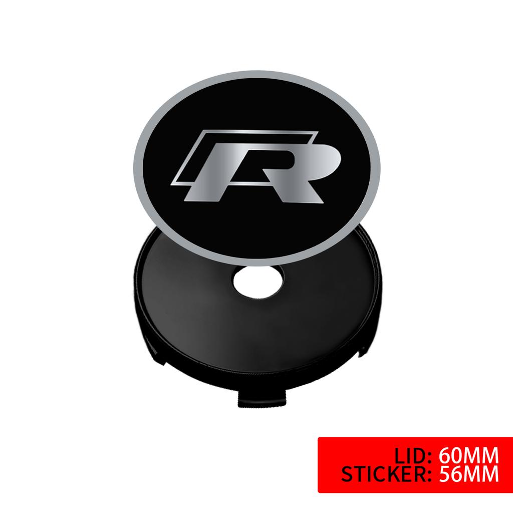 Pro VOLKSWAGEN VW 4ks 60/63/68mm Krytky středů kol automobilu Znak Kryty nábojů kol Autopříslušenství Pro VW R Rline Golf 4Mot